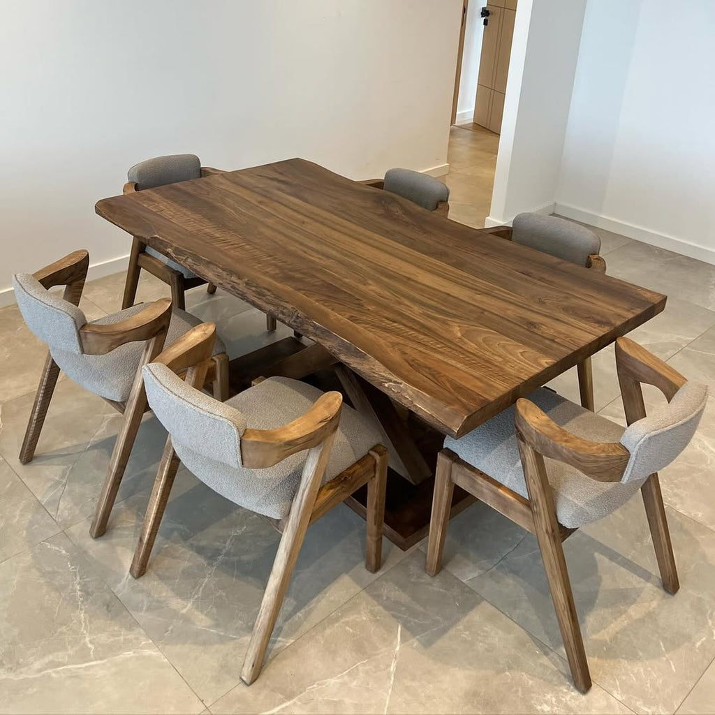 Mesa de Madera Maciza de Nogal
